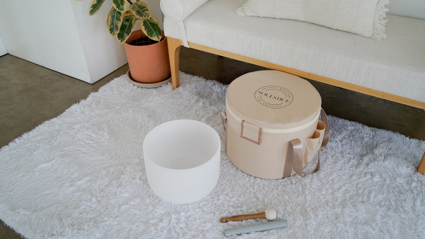 Intuitive Clarity Frosted Crystal Bowl