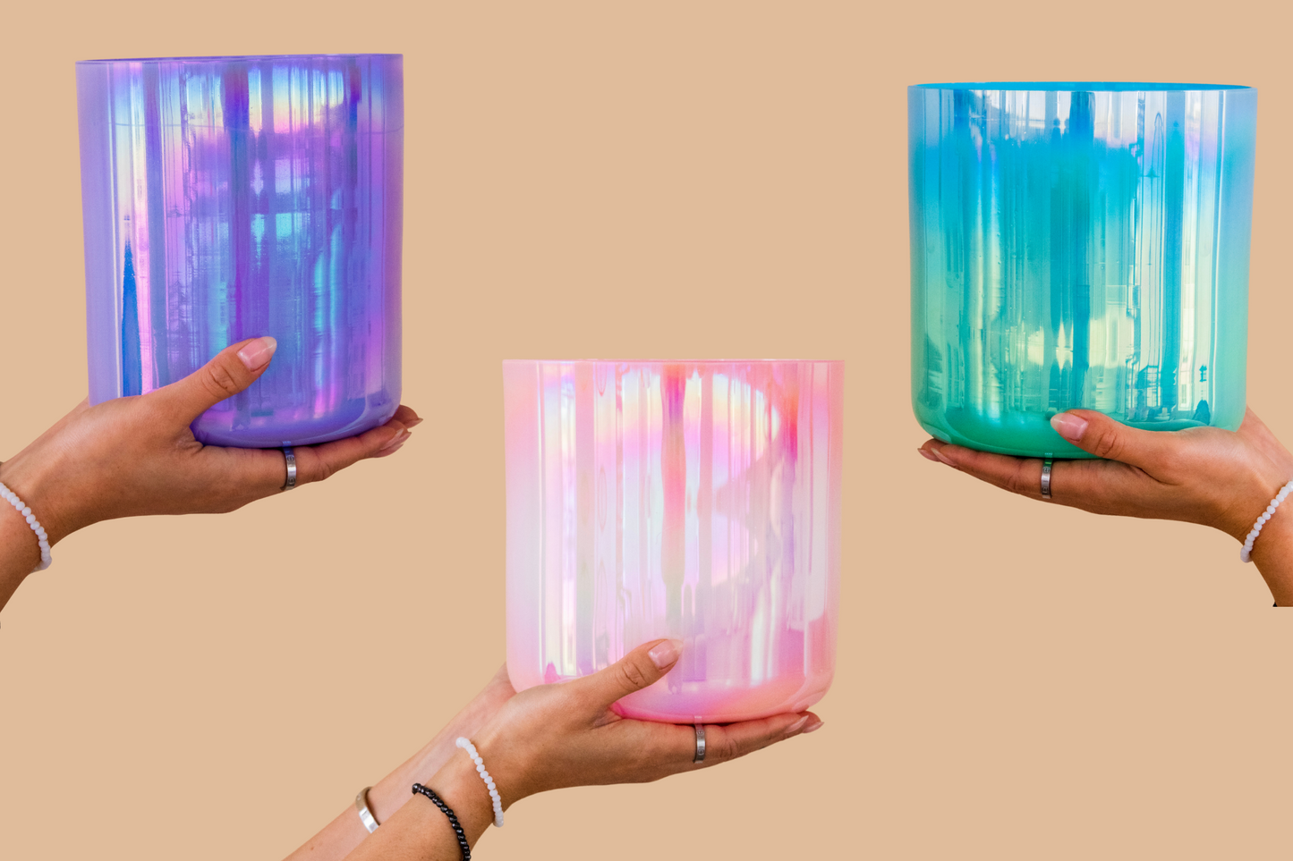 Grounded Heart Harmony Soulstice Signature Crystal Sound Bowl Set (3-Piece)